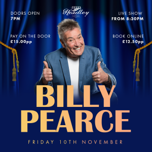 SOLD OUT – Billy Pearce – Friday 10th November
