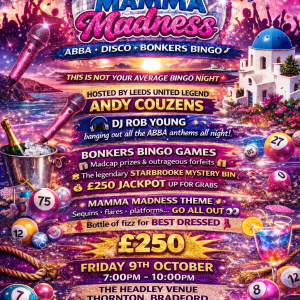 Mamma Madness BONKERS BINGO at The Headley Venue
